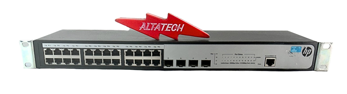HP JG924A 1920-24G 24 Port POE+ Managed Ethernet Switch, Used