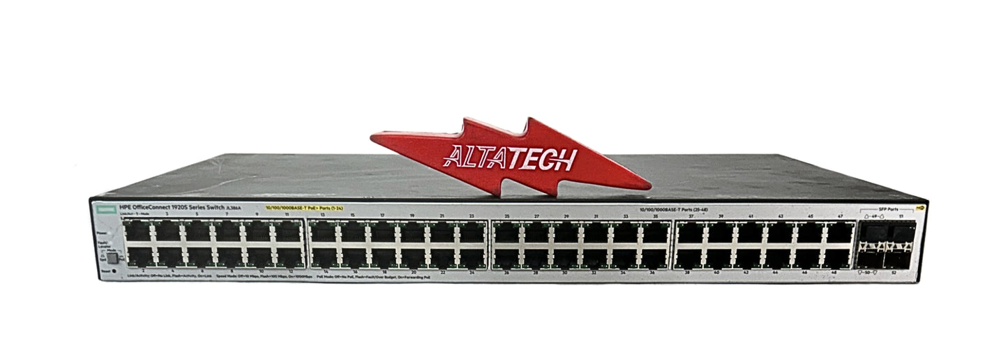 HP JL386A 1920S 48G 4SFP PPOE+ 370W, Used