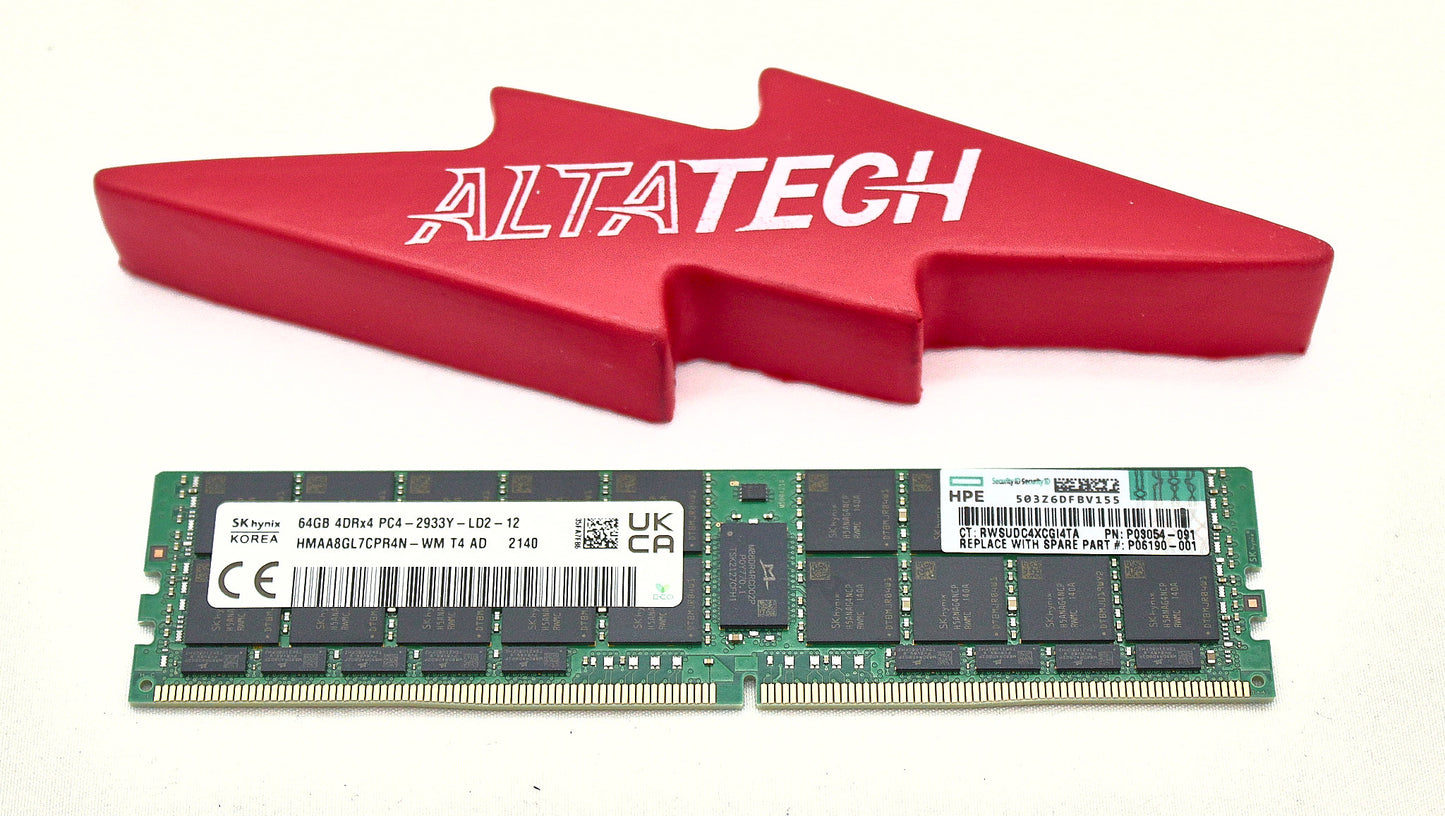 HP P06190-001 Factory Sealed 64GB 4RX4 PC4-2933Y-L SMART KIT, Used