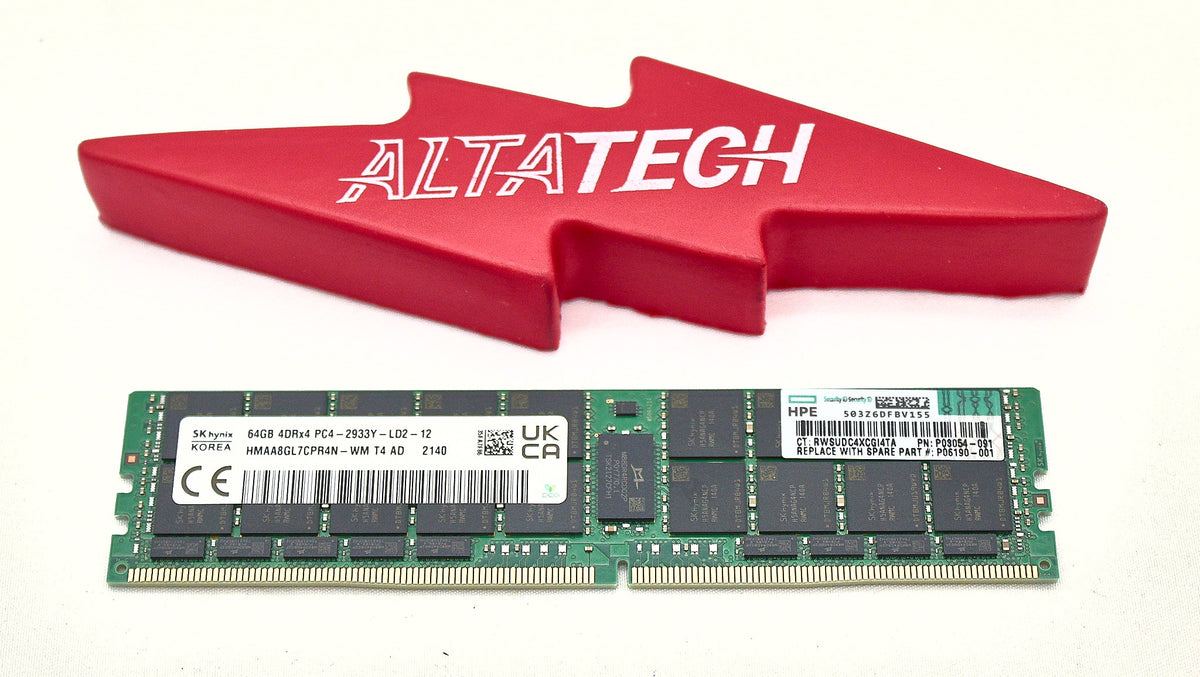 HP P06190-001 Factory Sealed 64GB 4RX4 PC4-2933Y-L SMART KIT, Used