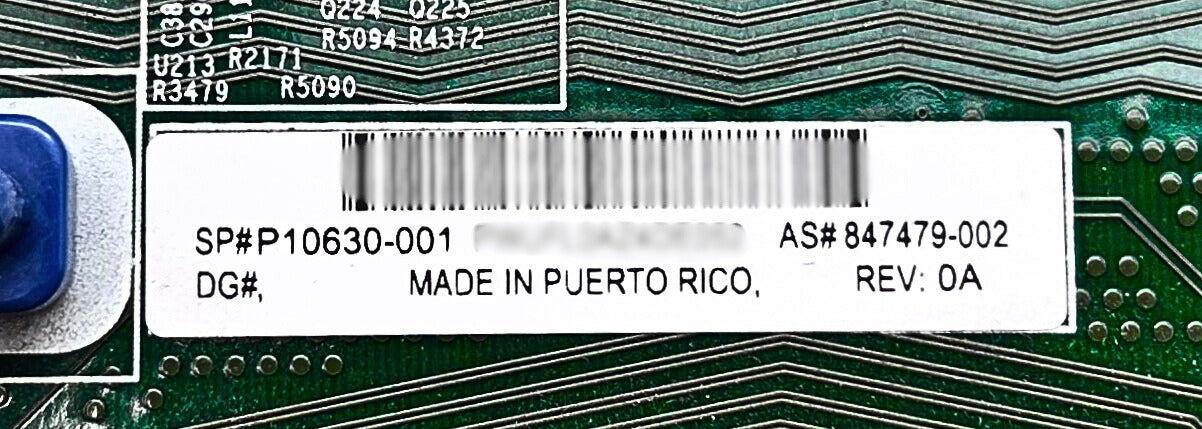 HP P10630-001 DL360 Gen10 System Board, Used