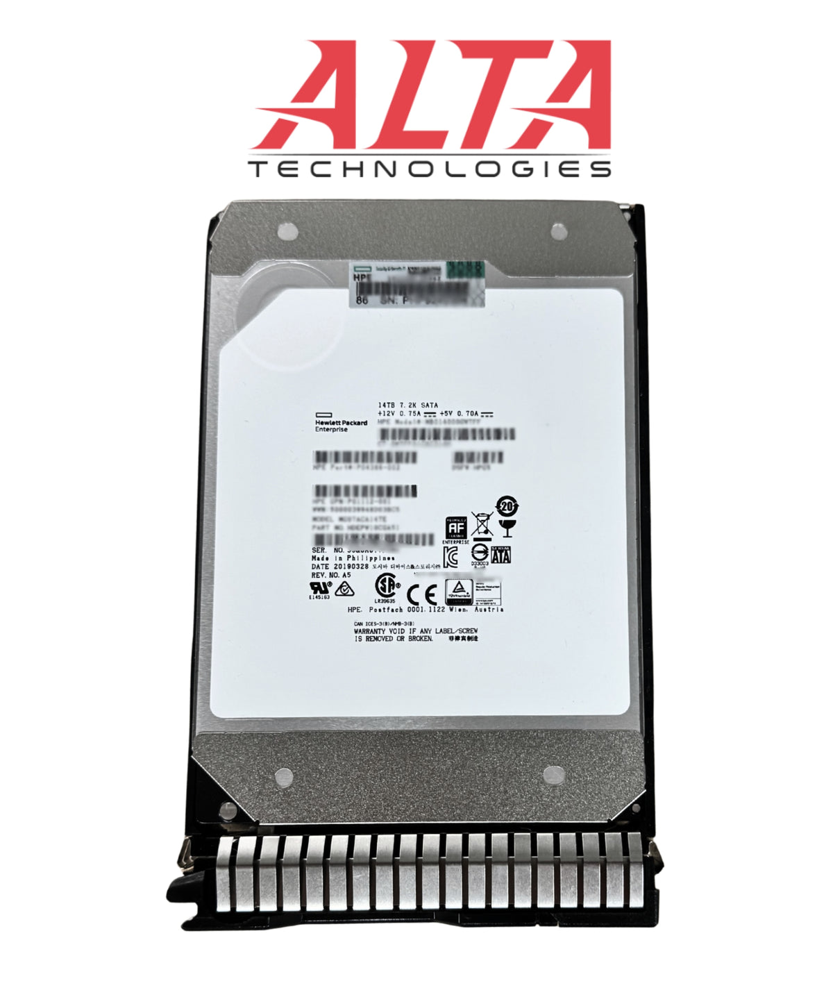 HP P11185-001 14TB 6G 7.2K LFF SATA HE SC DS HDD, Used