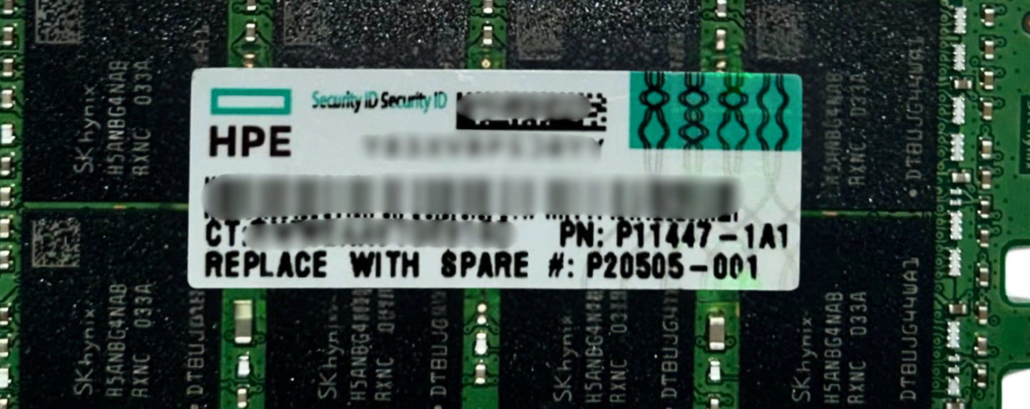 HP P11447-1A1 128GB 4Rx4 DDR4-3200 LRDIMM MEMORY, Used