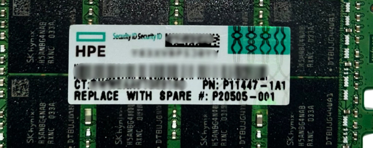 HP P11447-1A1 128GB 4Rx4 DDR4-3200 LRDIMM MEMORY, Used