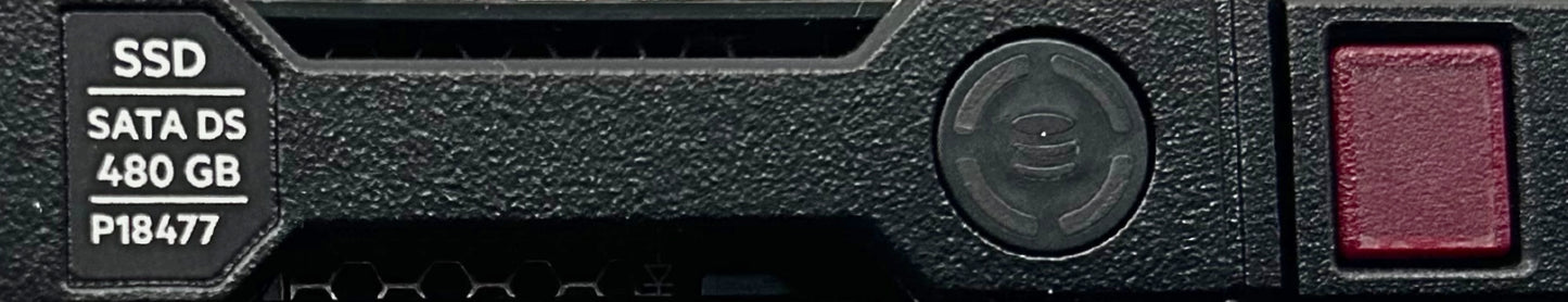 HP P18477-001 480GB 6G SATA MU SFF SC DS SSD, Used