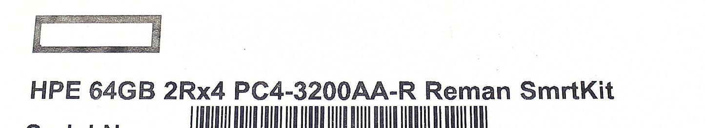 HP P20504-001 64GB 2RX4 PC4-25600 DDR4-3200 MEMORY DIMM, New Open Box