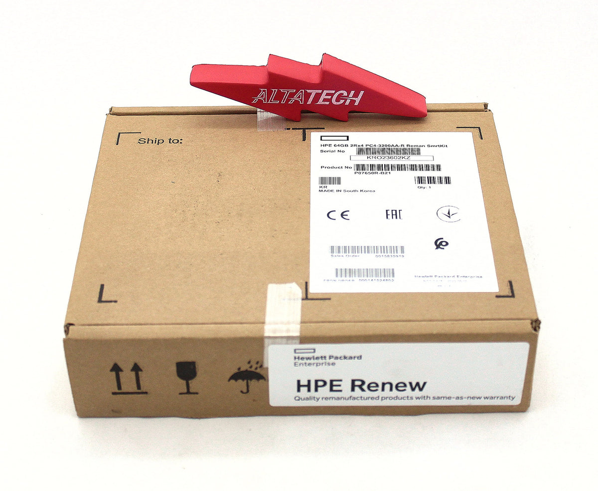 HP P20504-001 64GB 2RX4 PC4-25600 DDR4-3200 MEMORY DIMM, New Open Box