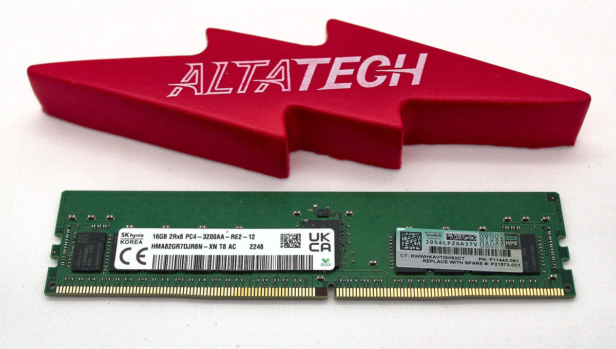 HP P21673-001 16GB 2RX8 DDR4-3200 MEMORY DIMM, Used