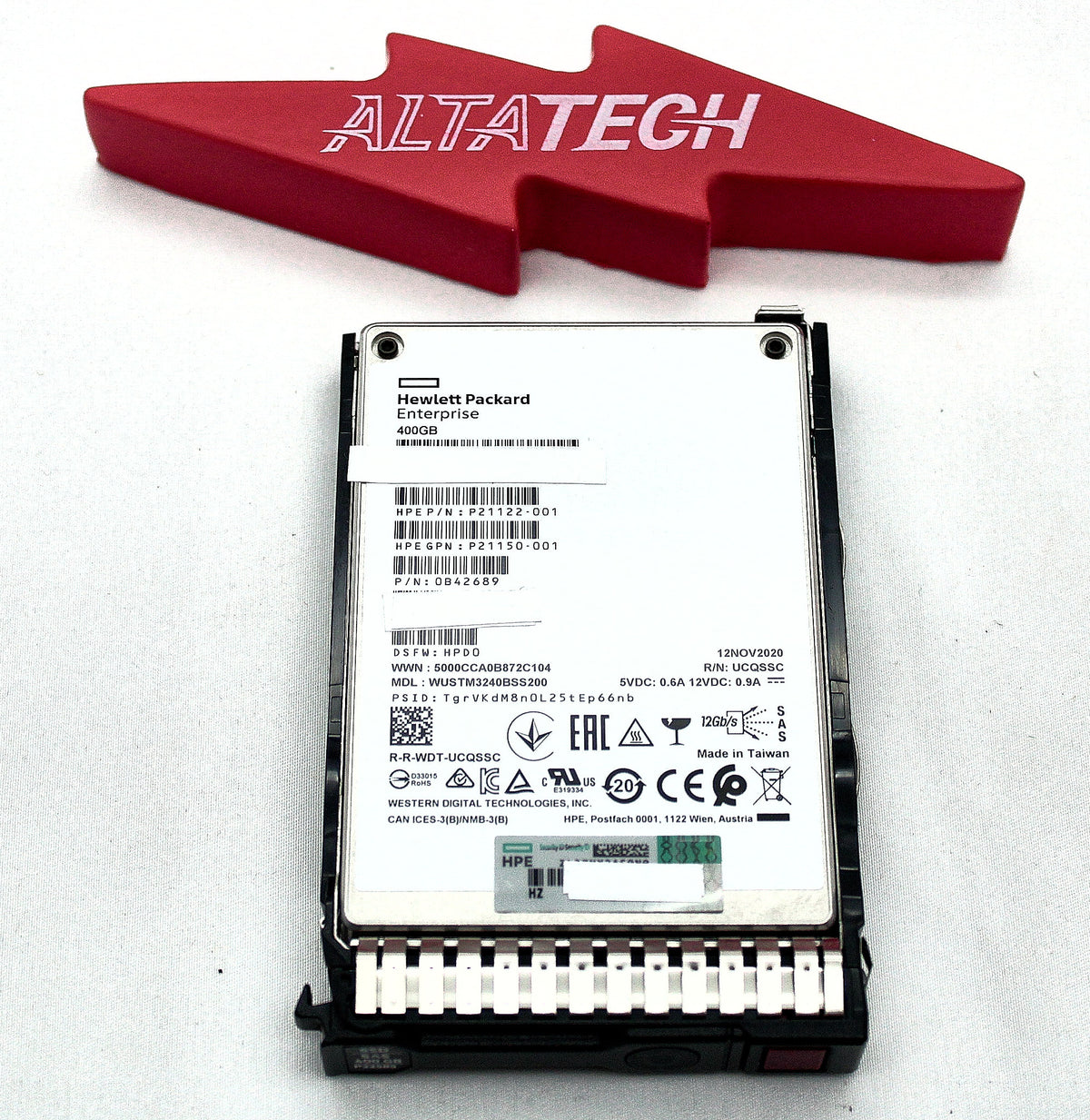 HP P22585-001 400GB 12G SFF SAS WI SC SS540 SSD HDD, Used