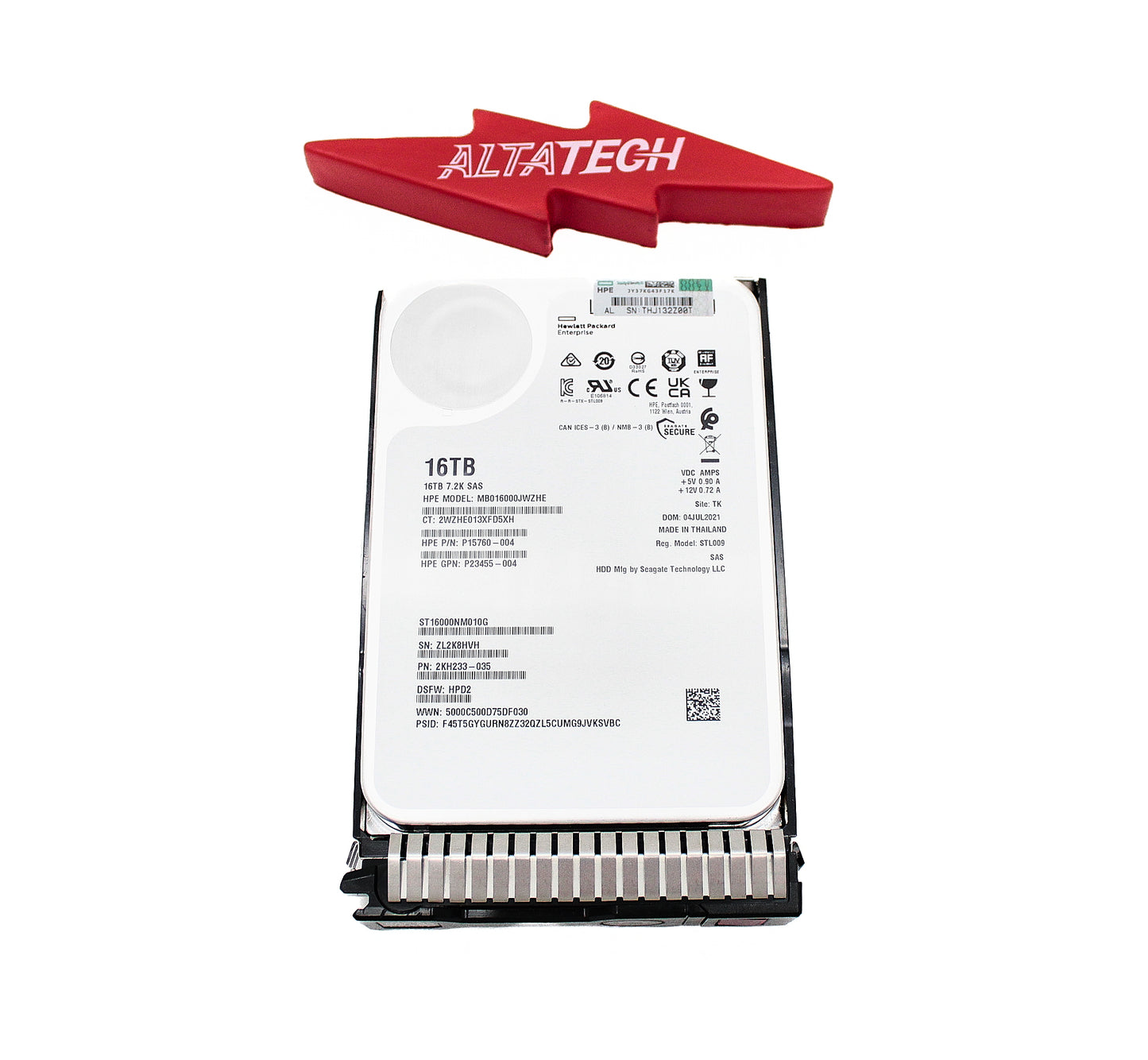 HP P25247-001 16TB SAS 7.2K LFF SC 512E ISE HDD	 , Used