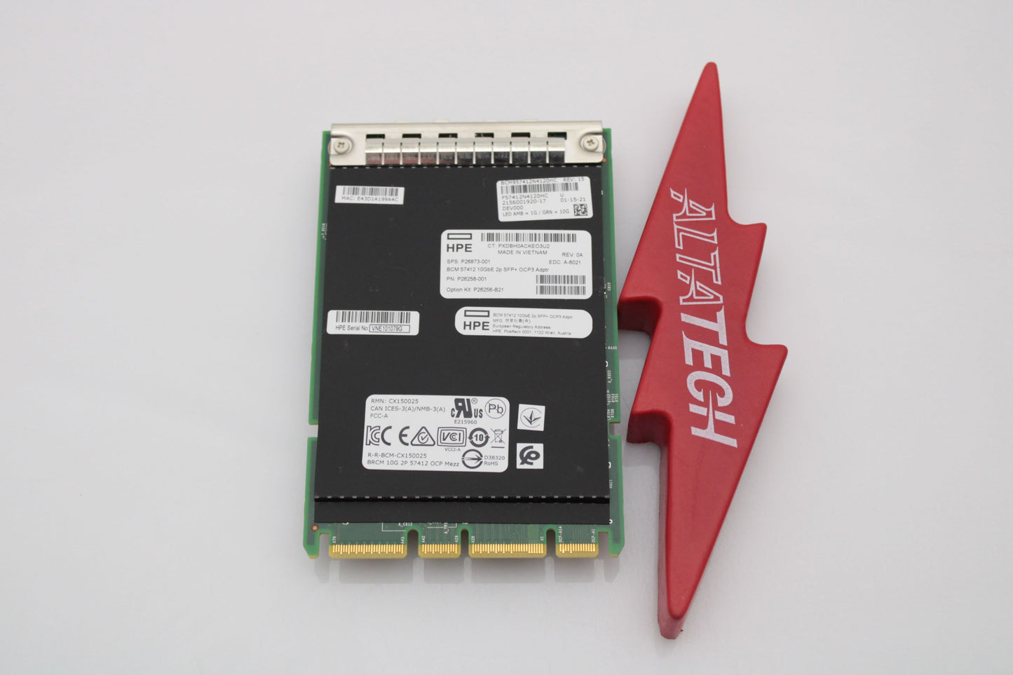 HP P26256-B21 BCM57412 ETHERNET 10GB 2P SFP+ ADAP, Used