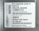 HP Q0U54B StoreFabric SN6600B 32GB 24 Ports Active Fibre Channel Managed Switch, Used