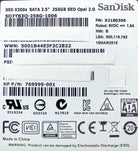 HP SD7TB3Q-256G-1006 256GB SSD SATA 2.5 SED X300 HP, Used