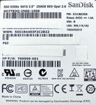 HP SD7TB3Q-256G-1006 256GB SSD SATA 2.5 SED X300 HP, Used