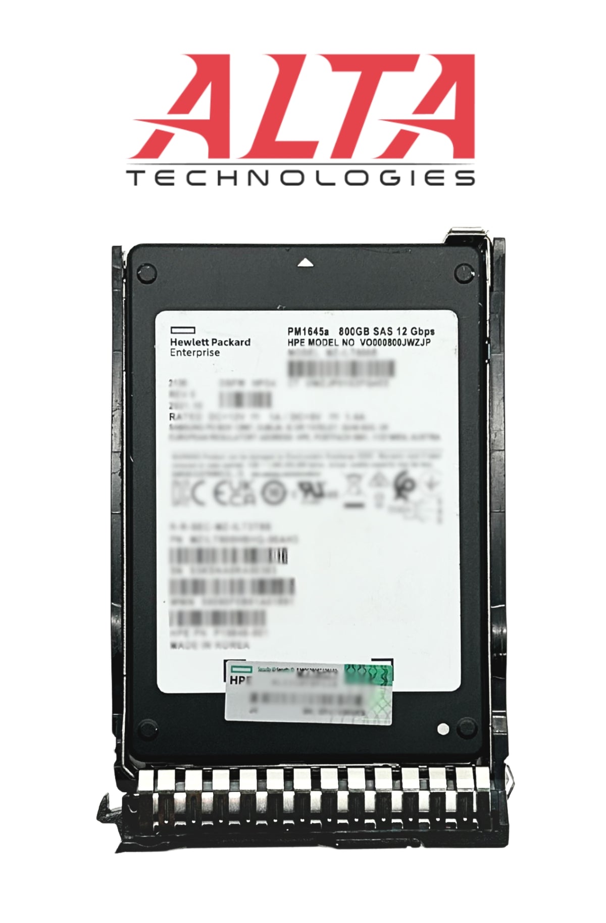 HP VO000800JWZJP 800GB SAS 12Gb/s 2.5" SFF Solid State Drive, Used