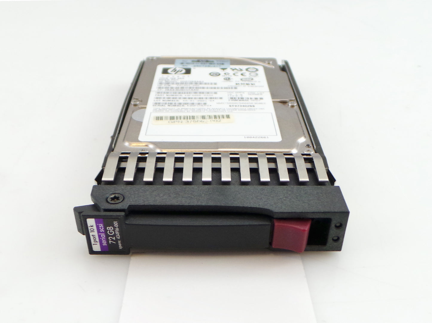 HPE 434916-001 HP 72GB 10k 3g SAS SFF HDD, Used