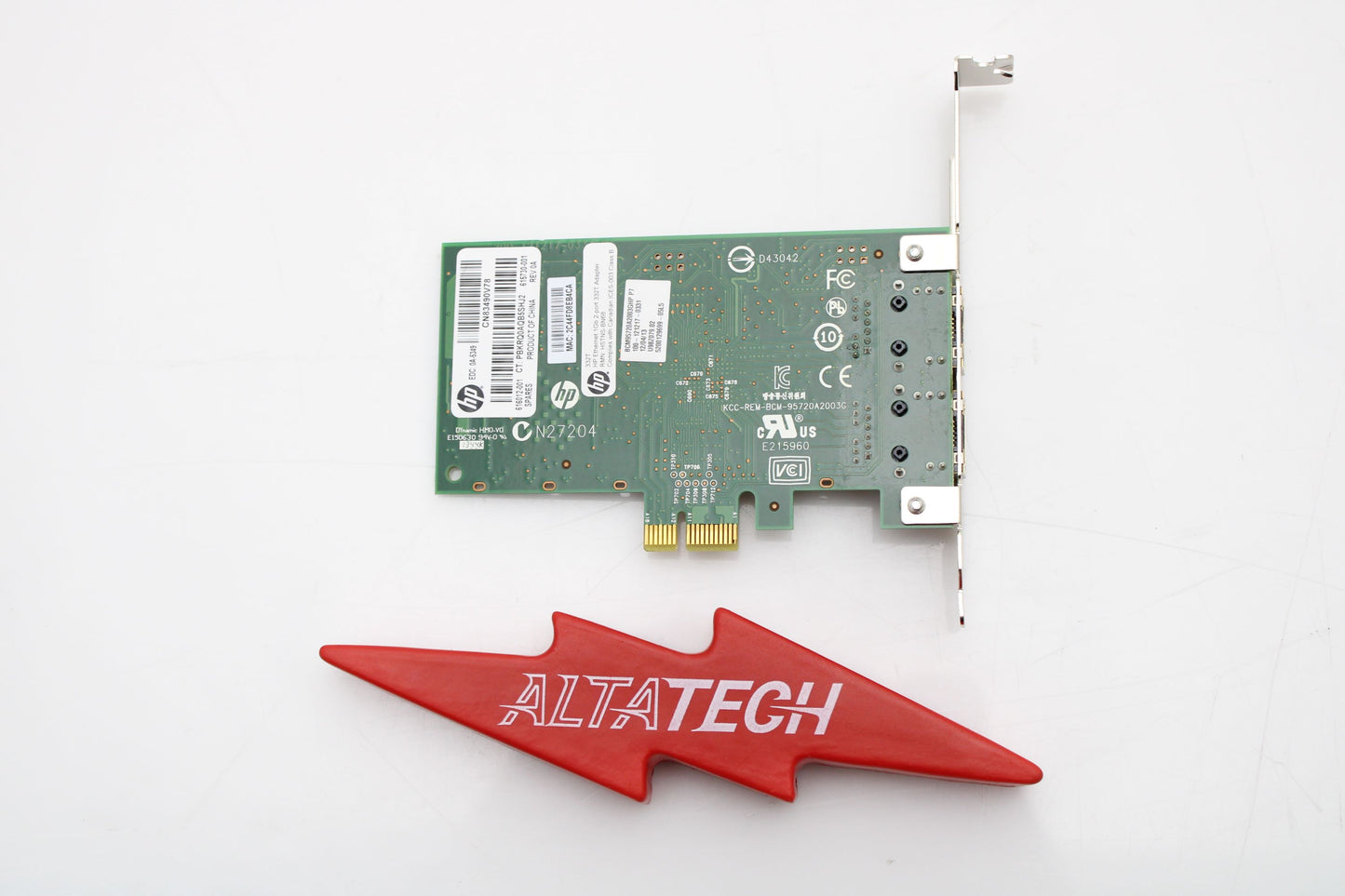 HPE 616012-001 332T 2P Gigabit Ethernet Adapter, Used