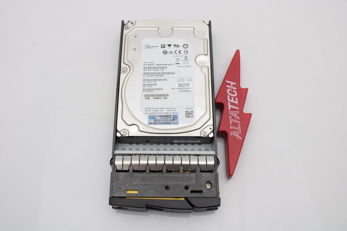 HP 793136-001 6TB 6G 7.2K LFF SAS HDD (3PAR M6720), Used