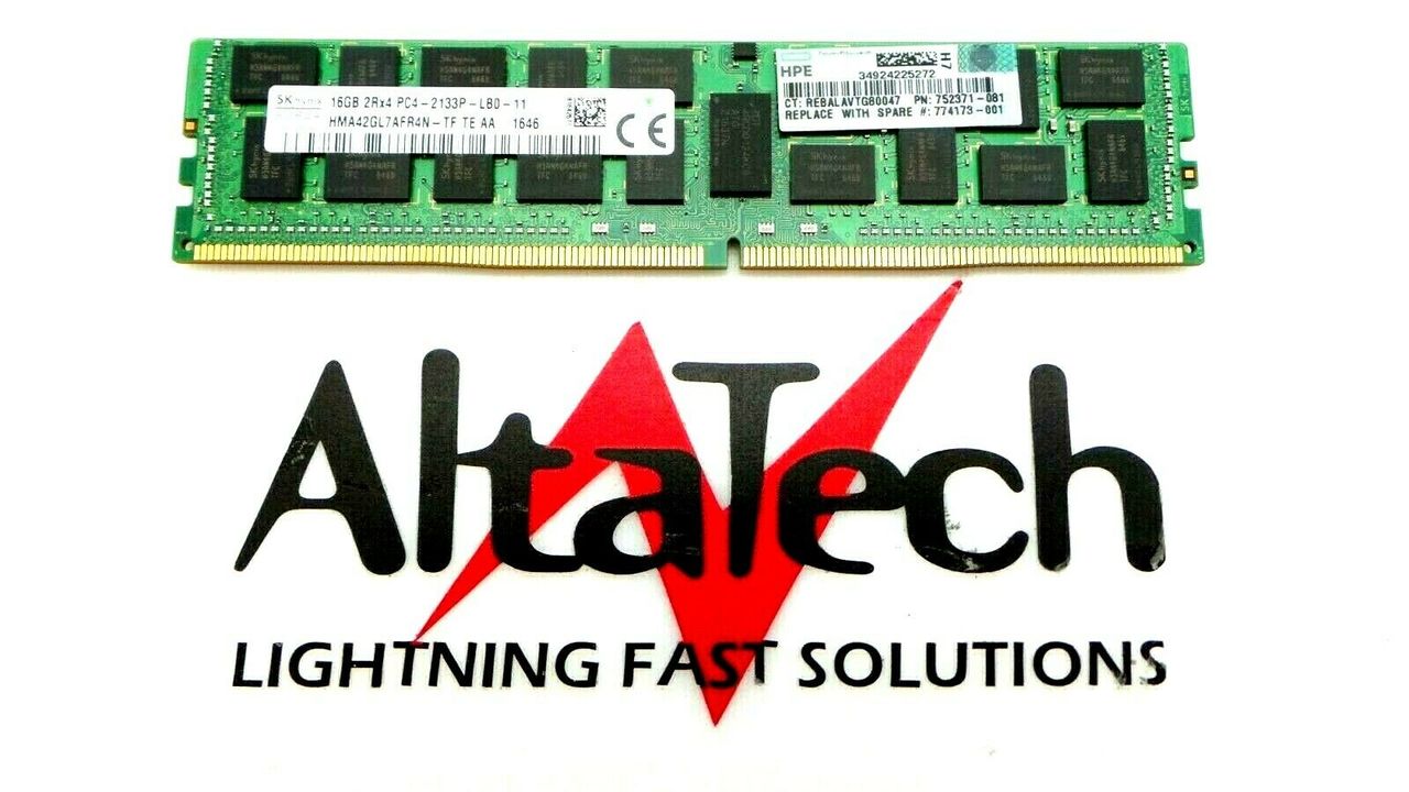 Hynix 774173-001 16GB 2RX4 PC4-2133P ECC, Used