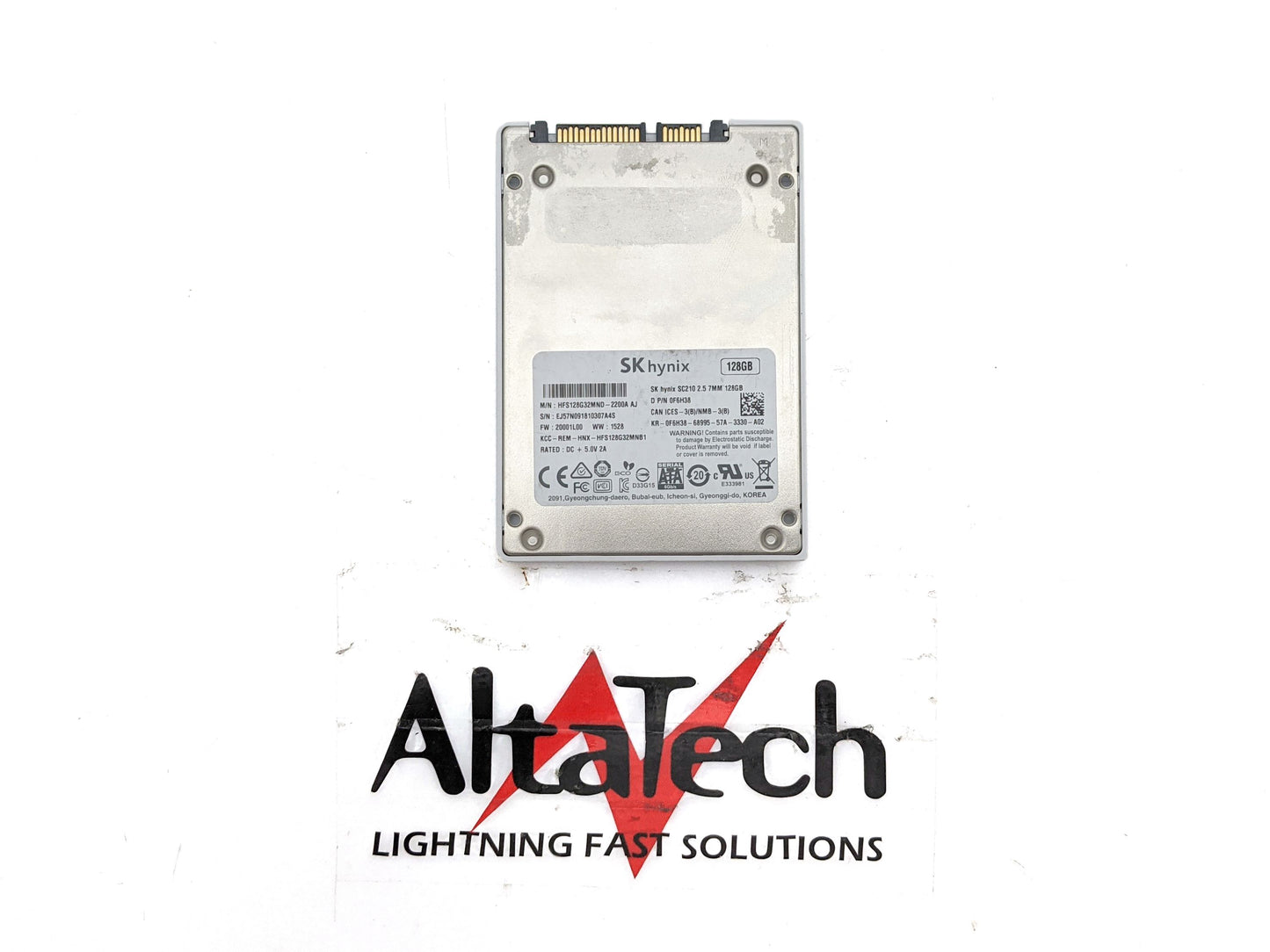 Hynix HFS128G32MND-2200AAJ Hynix HFS128G32MND-2200AAJ 128GB SSD SATA 2.5 6G Solid State Drive, Used