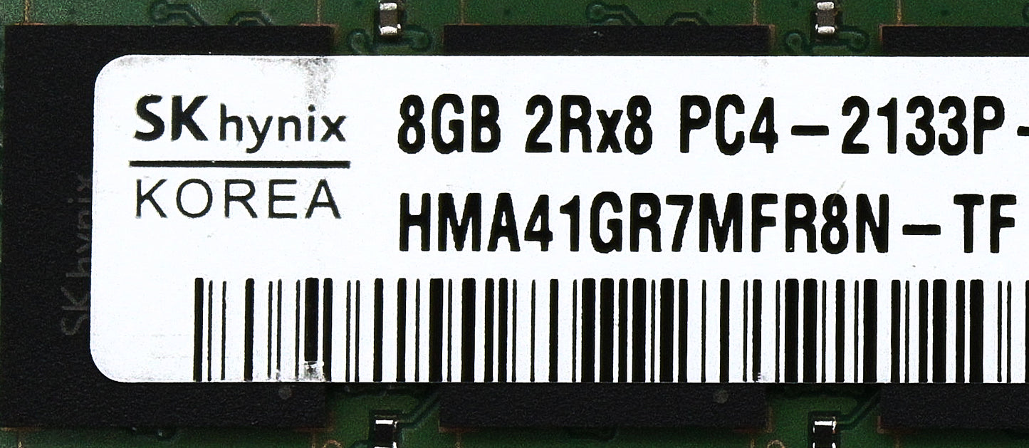 Hynix HMA41GR7MFR8N-TF 8GB PC4-17000P DDR4-2133 2RX8 ECC R, Used