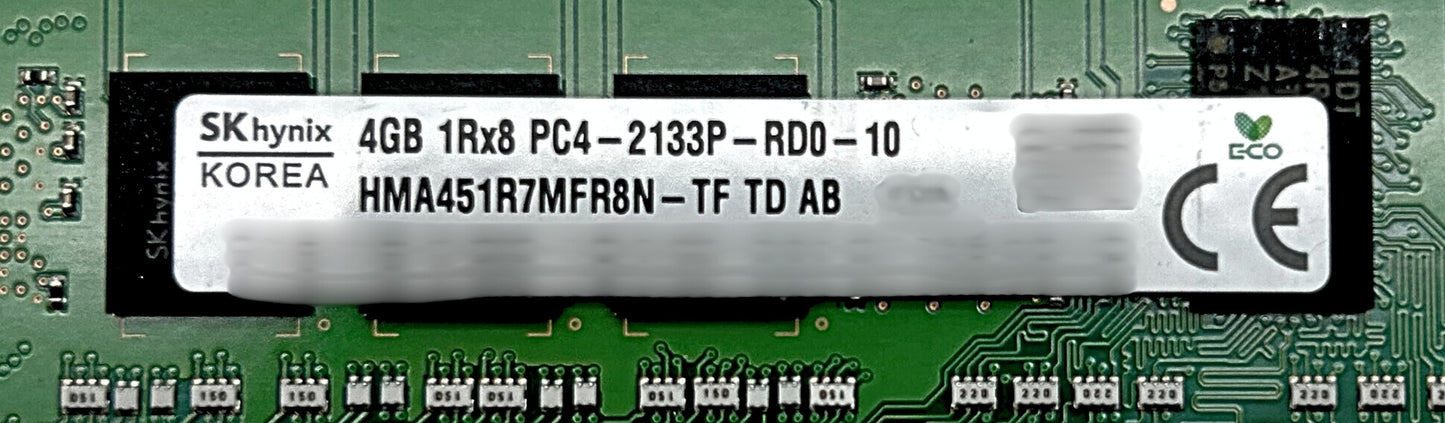 Hynix HMA451R7MFR8N-TF 4GB PC4-17000P 1RX8 ECC, Used