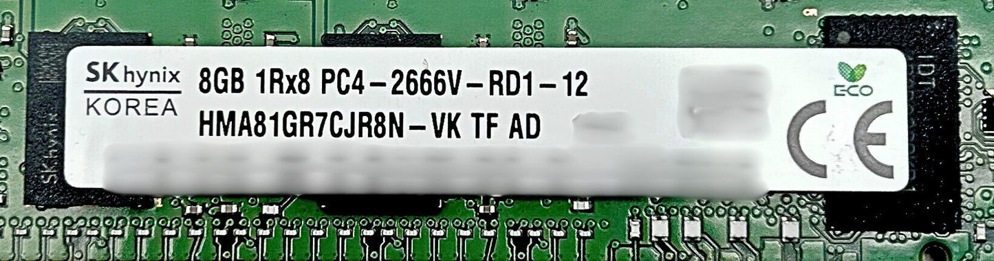 Hynix HMA81GR7CJR8N-VK 8GB PC4-21300V 1Rx8 ECC, Used