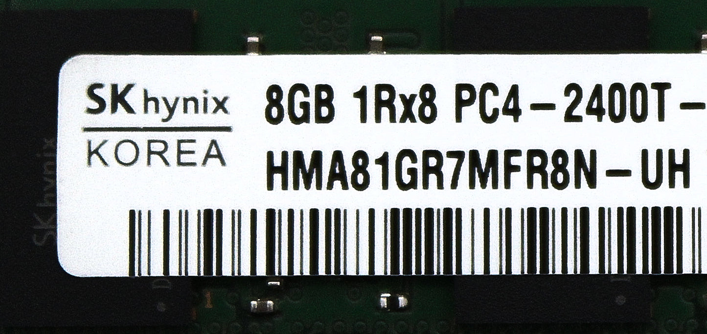 Hynix HMA81GR7MFR8N-UH 8GB PC4-19200T DDR4-2400 1RX8 ECC, Used