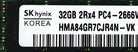 Hynix HMA84GR7CJR4N-VK 32GB PC4-21300V DDR4-2666 2RX4 ECC, Used