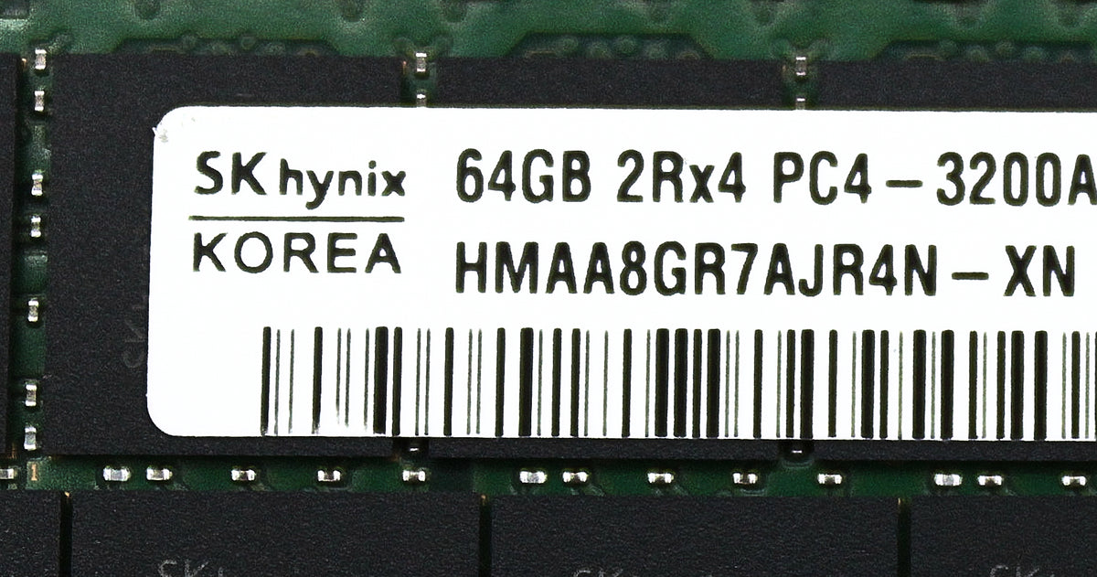 Hynix HMAA8GR7AJR4N-XN 64GB PC4-25600R DDR4-3200AA 2RX4 ECC, Used