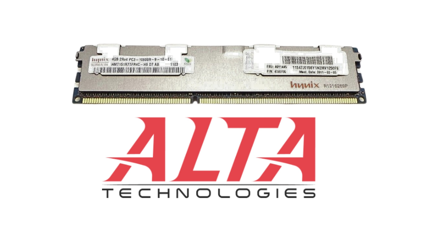 Hynix HMT151R7TFR4C-H9 4GB PC3-10600R DDR3-1333 2RX4 ECC, Used