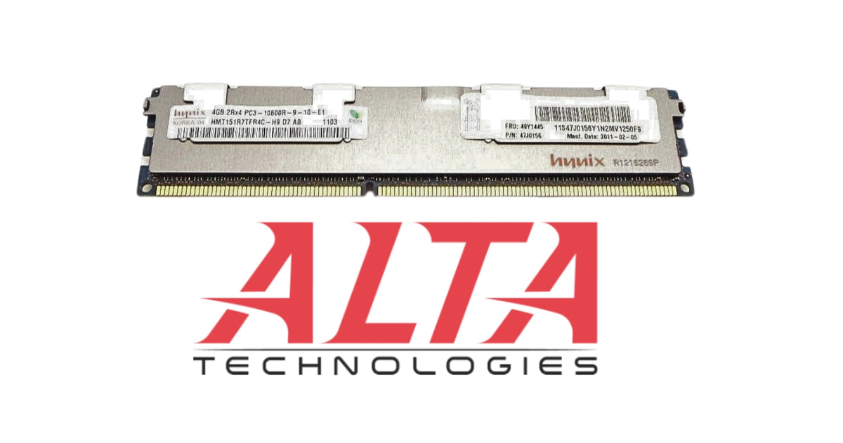 Hynix HMT151R7TFR4C-H9 4GB PC3-10600R DDR3-1333 2RX4 ECC, Used