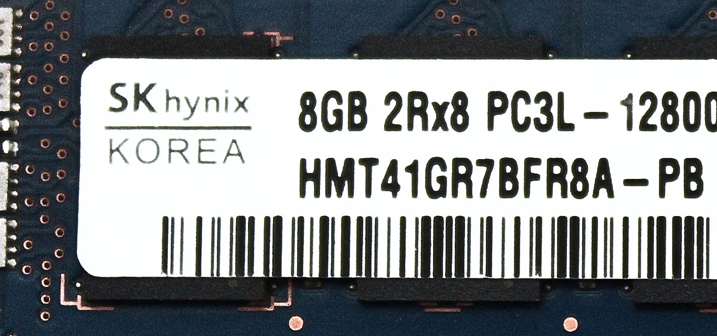 Hynix HMT41GR7BFR8A-PB 8GB PC3L-12800R DDR3-1600 2RX8 ECC, Used