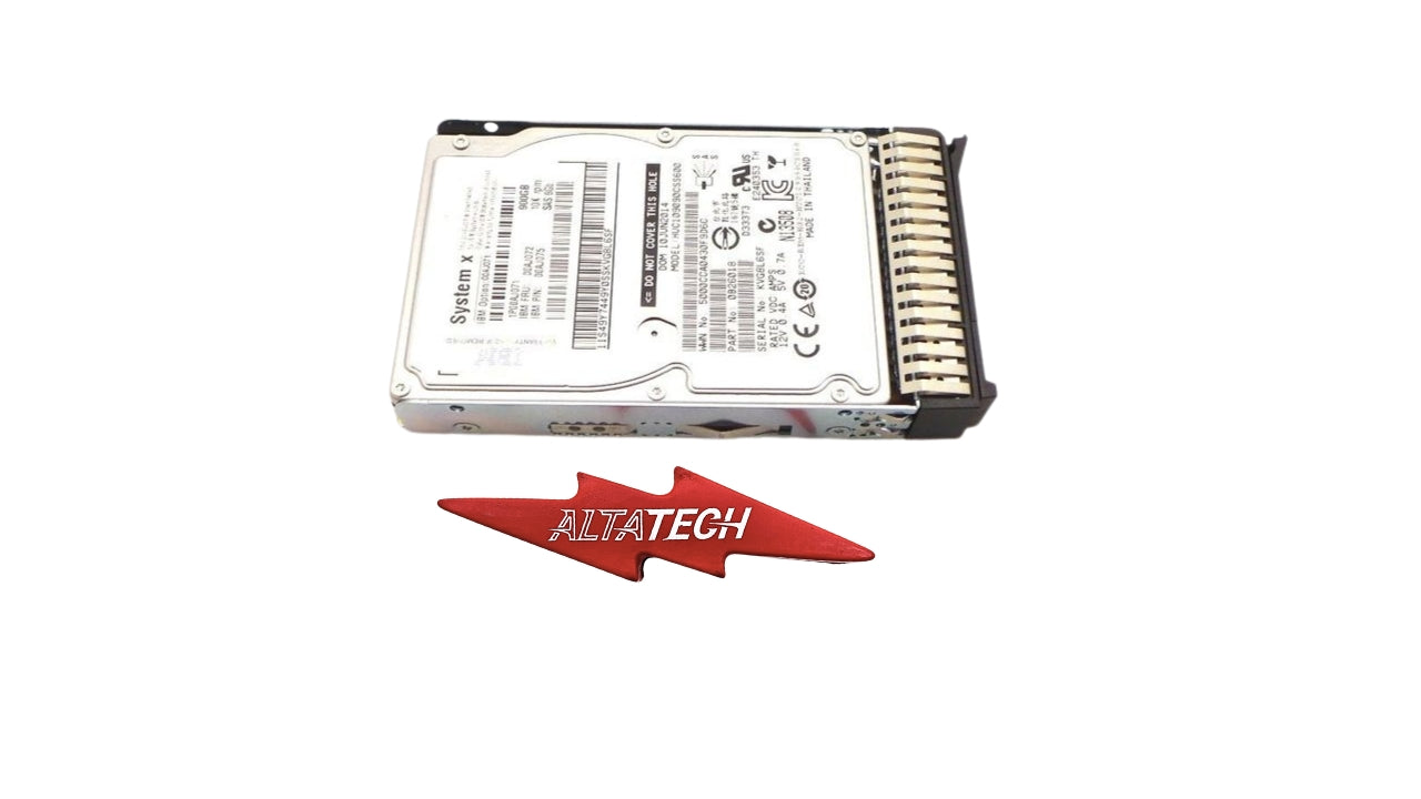 IBM 00AJ072 System X 900GB 10K SAS 2.5" Hard Drive, Used