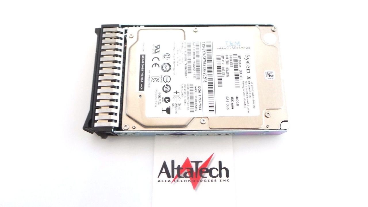 IBM 00AJ082 System X 300GB 15K SAS 2.5" Hard Drive, Used