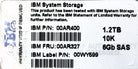 IBM 00AR327 1.2TB 10K 2.5