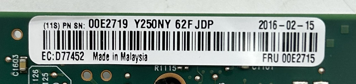 IBM 00E2719 4 Port (10GB/1GB) SR+RJ45 Network Adapter, Used