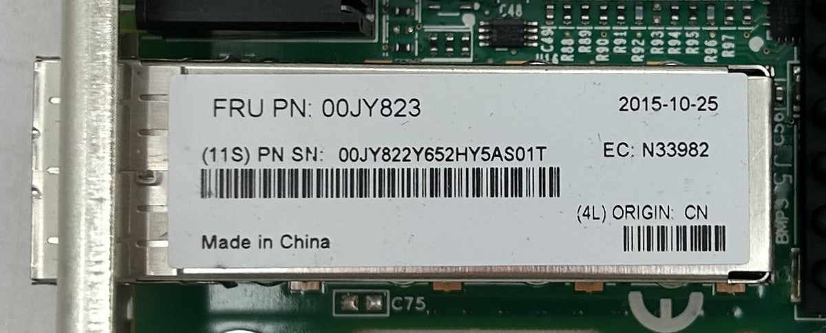 IBM 00JY823 EMULEX VFA5 DUAL PORT 10GBE SFP+, Used