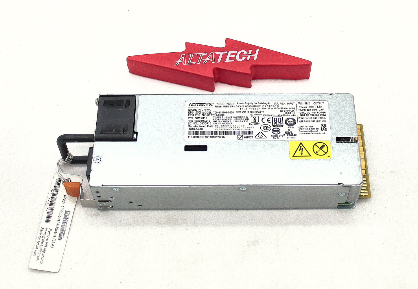 IBM 00MX816 900W 80+ PLATINUM PSU M5, Used