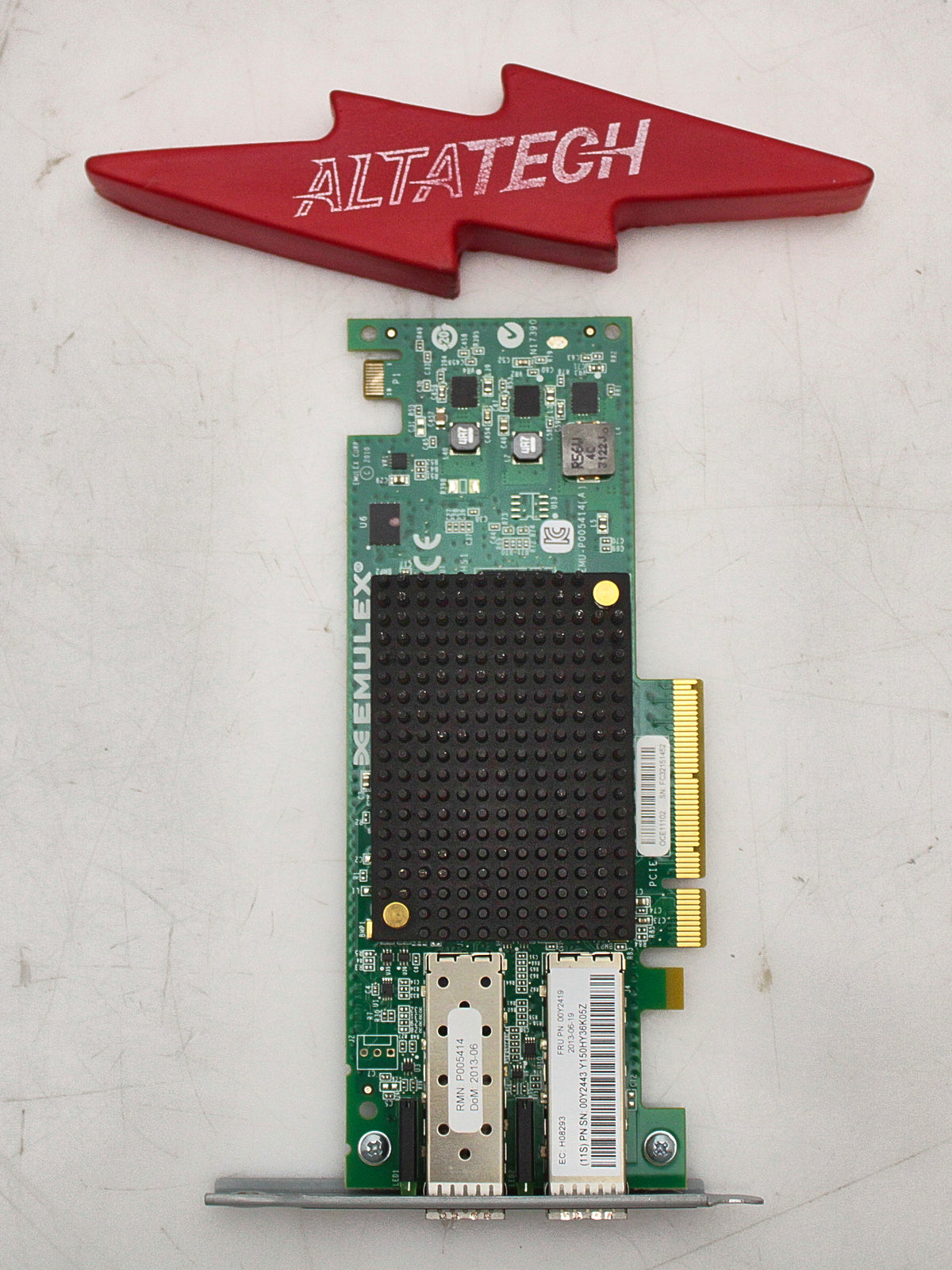 IBM 00Y2419 10GB ISCSI FCOE 2PORT HBA V3700 PORT HOST INTERFACE CARD, Used