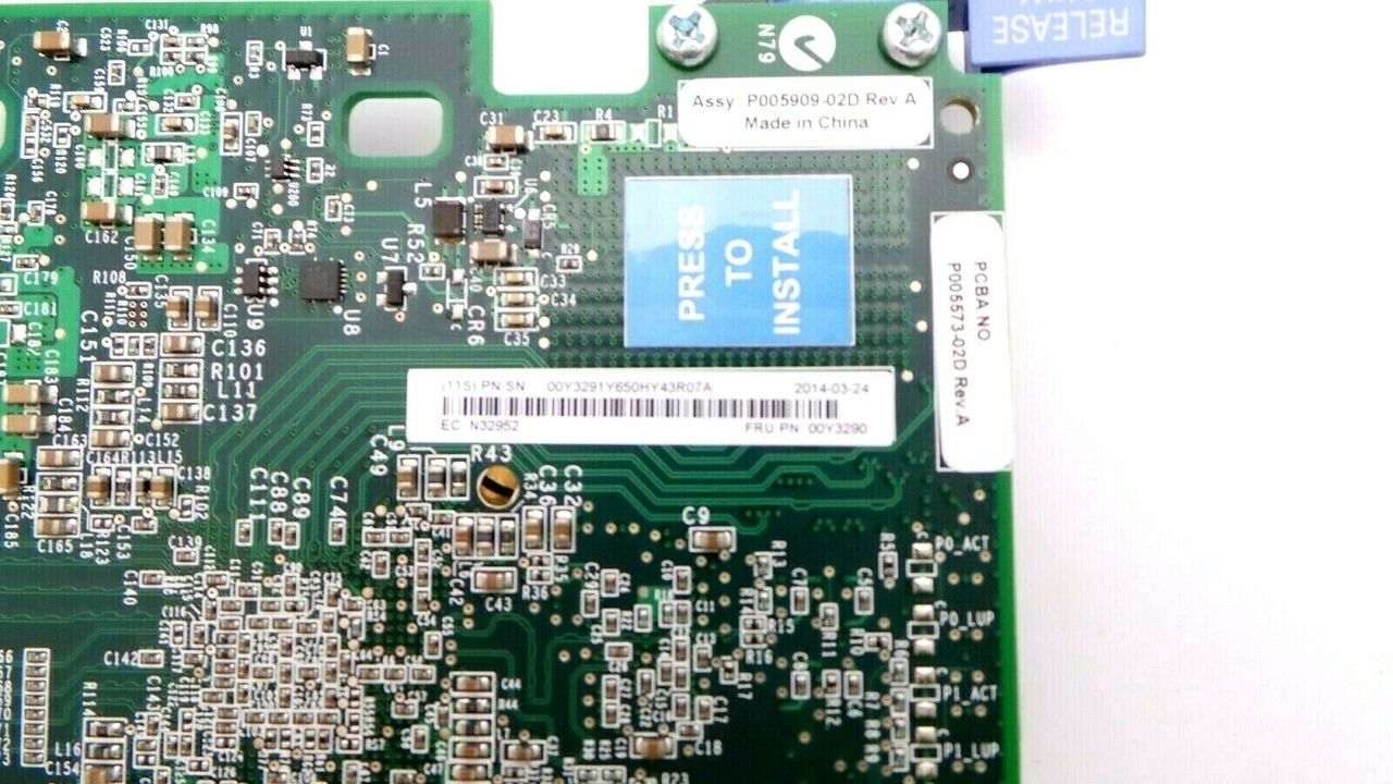 IBM 00Y3290 Emulex 2-Port PCI-E 2.0 10GB Virtual Fabric Adapter, Used