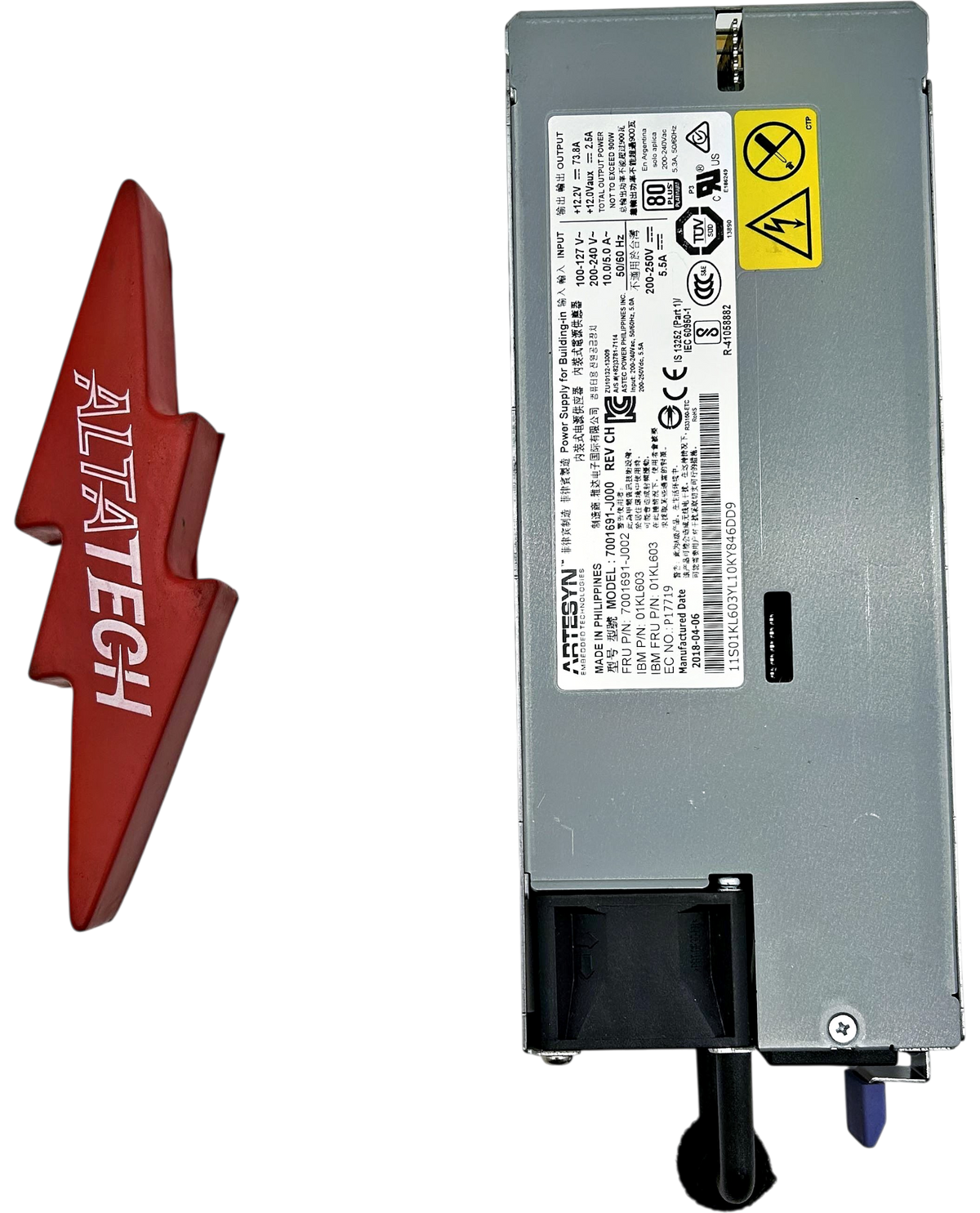 IBM 01KL603 900W AC POWER SUPPLY - 2B1D, Used