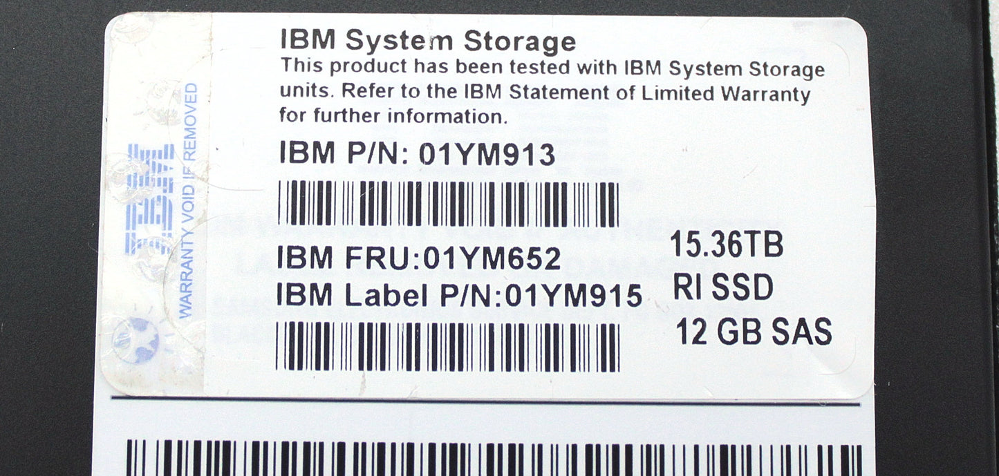 IBM 01YM652 15.36 TB 2.5" RI Flash drive 9848-AFF, Used