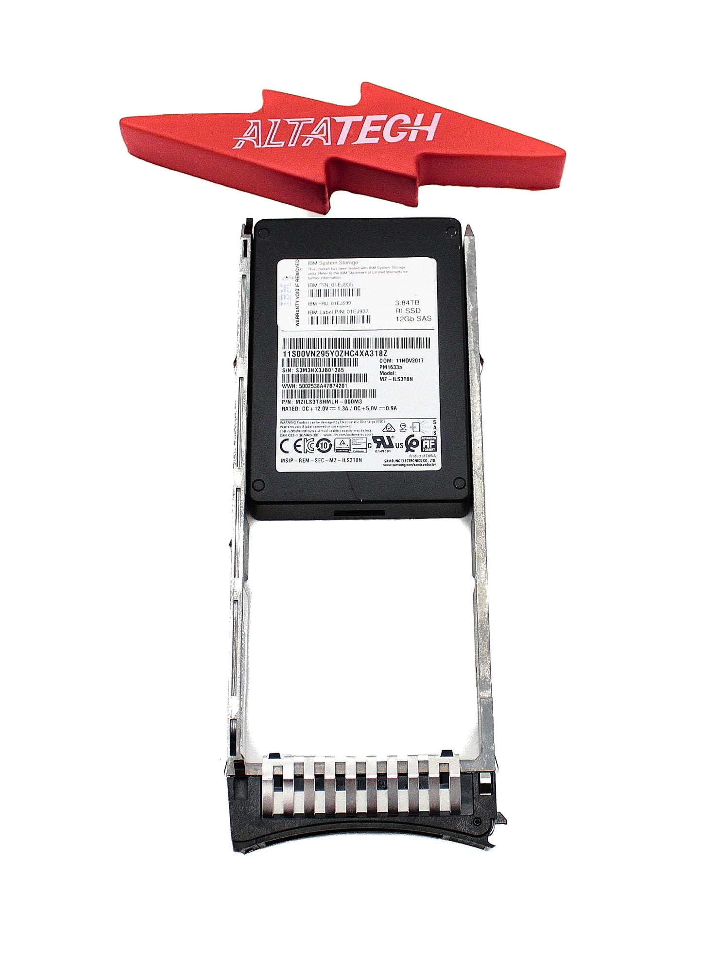 IBM 2078-ACN1 3.84TB 12G SAS 2.5" FLASH SSD V5KG2, Used