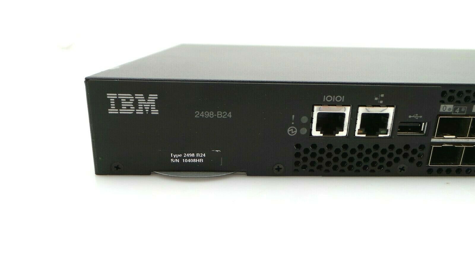 IBM 2498-B24 SAN24B 24 Port 8GB FC Storage Switch - Fully Te