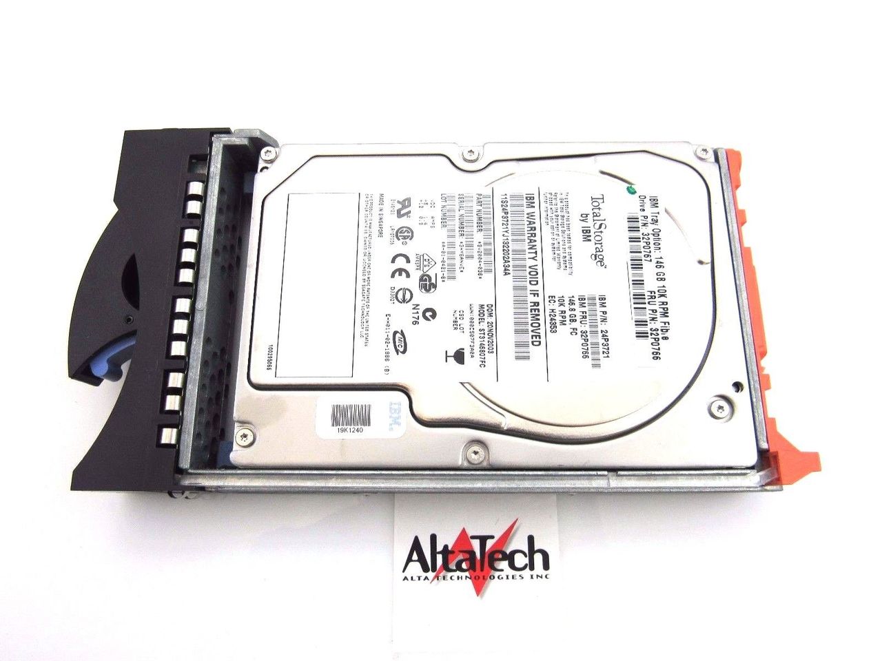 IBM 32P0766 146GB 10K FC 3.5" Hard Drive, Used