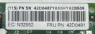 IBM 42D04873 EMULEX 8 GIGABIT FC SINGLE-PORT HBA, Used