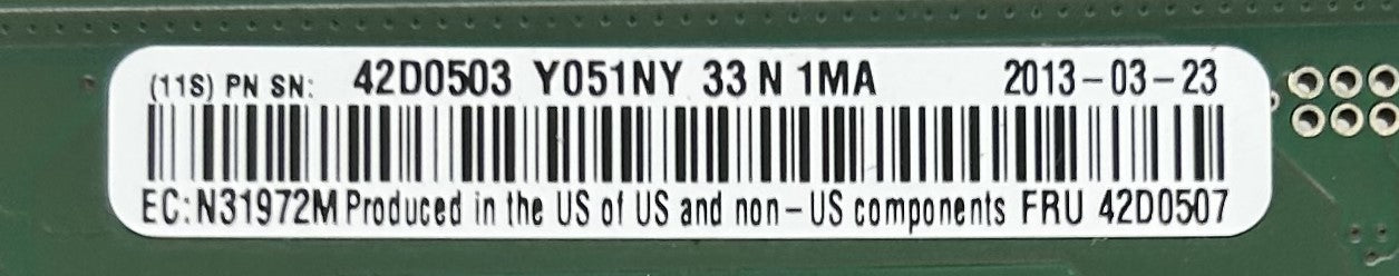 IBM 42D0507 QLOGIC 8GB PCIE 1PRT HBA, Used
