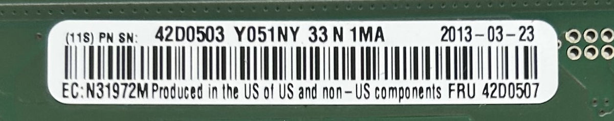 IBM 42D0507 QLOGIC 8GB PCIE 1PRT HBA, Used