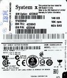 IBM 42D0643 146GB 10K 6GBPS 2.5 HOT SWAP SAS, Used